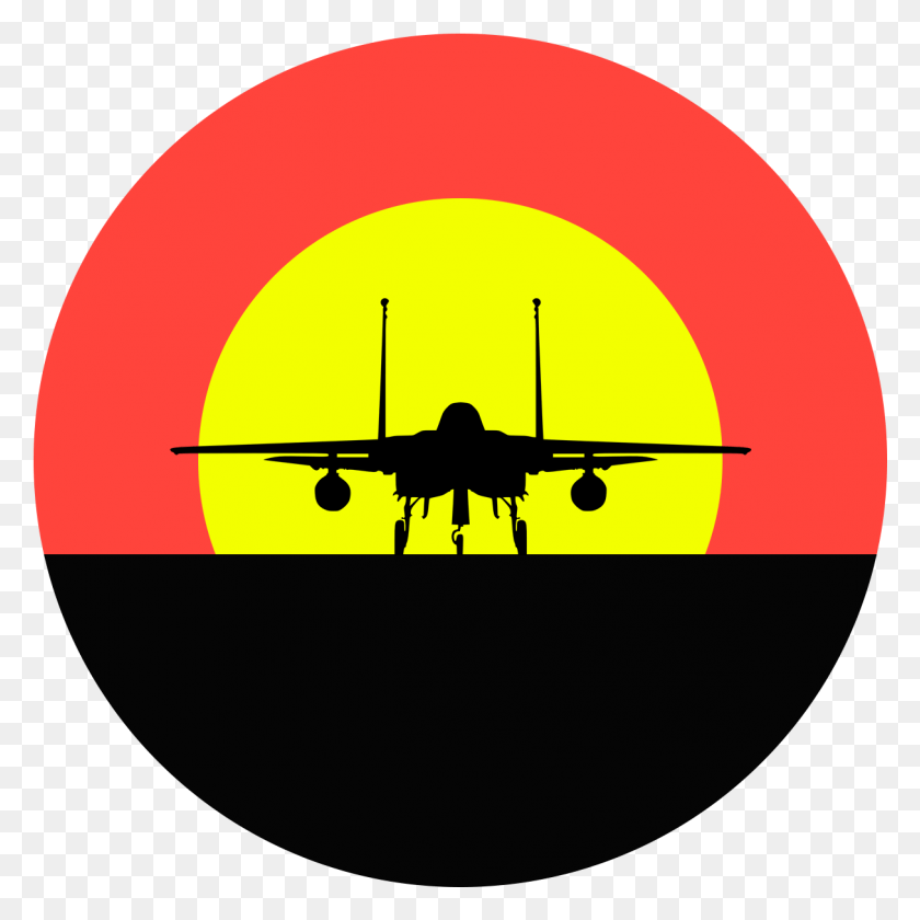 1214x1214 Fighter Jet Horizon Sunset Silhouette Circle, Airplane, Aircraft, Vehicle HD PNG Download