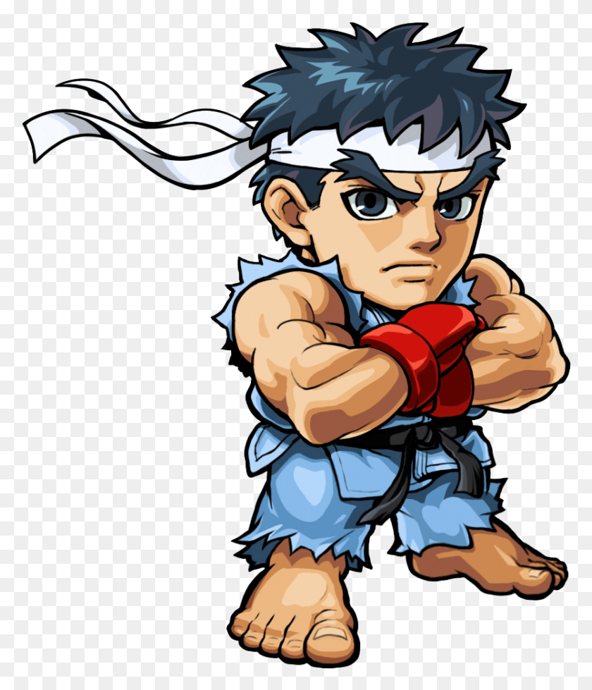 835x984 Fighter Mini Ryu Street Fighter, Persona, Humano, Deporte Hd Png