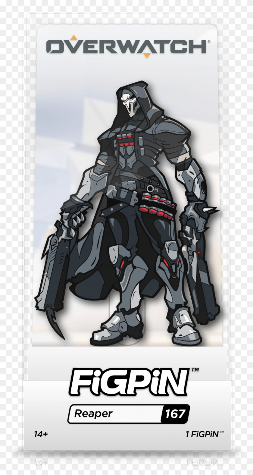 802x1559 Figpin Reaper Overwatch, Poster, Advertisement, Person HD PNG Download