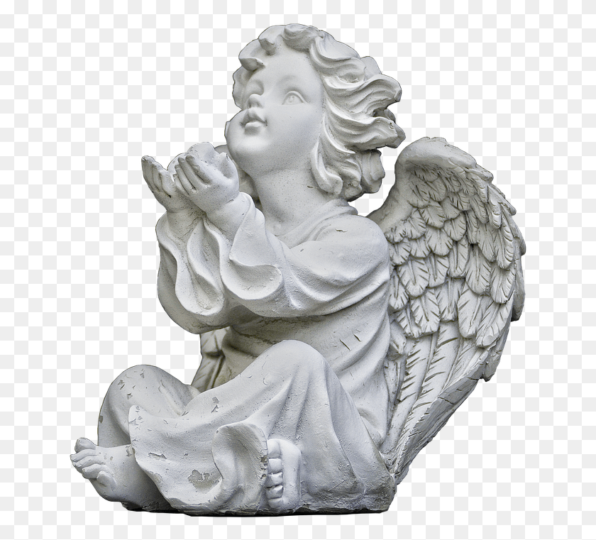 649x701 Figure Angel Putten Sitting Ceramic Sculpture Vitannya Z Imeninami Galini, Person, Human HD PNG Download