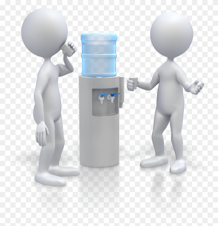 1459x1517 Figures Talking At Water Cooler Water Cooler Office Gossip, Robot, Person, Human HD PNG Download