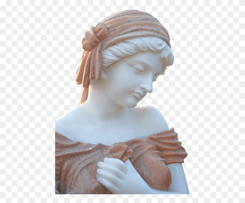463x638 Figurewhite Marble Sculpture Marble Bust, Figurine, Person HD PNG Download