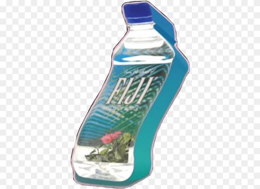 388x613 Fiji Bottle Blue Grunge Aesthetic, Water Bottle, Beverage, Mineral Water, Food Clipart PNG
