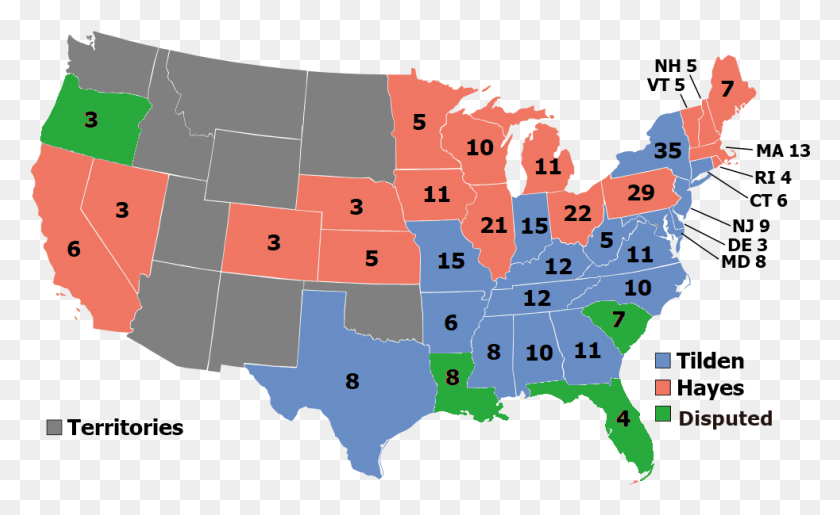 982x574 File 1876 U S Presidential Election Contested 1996 Presidential Election, Map, Diagram, Poster HD PNG Download