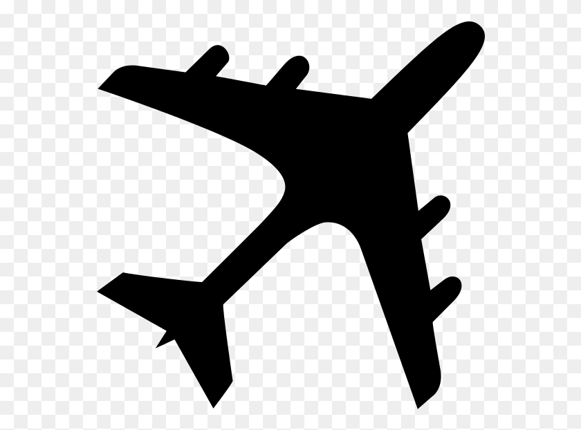 562x562 File Airplane Silhouette Svg Airplane Silhouette, Gray, World Of Warcraft HD PNG Download