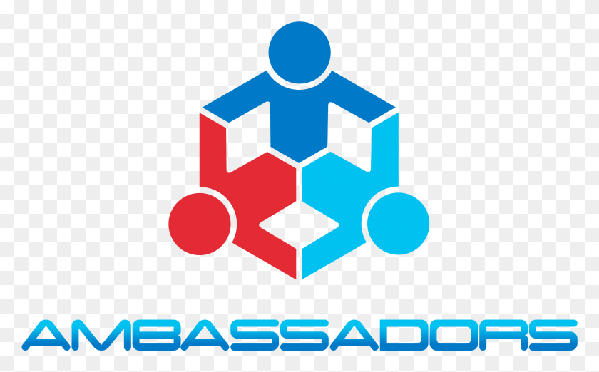 3266x1935 File Ambassadors New Logo Tricolor Transparent, Symbol, Network, Text HD PNG Download