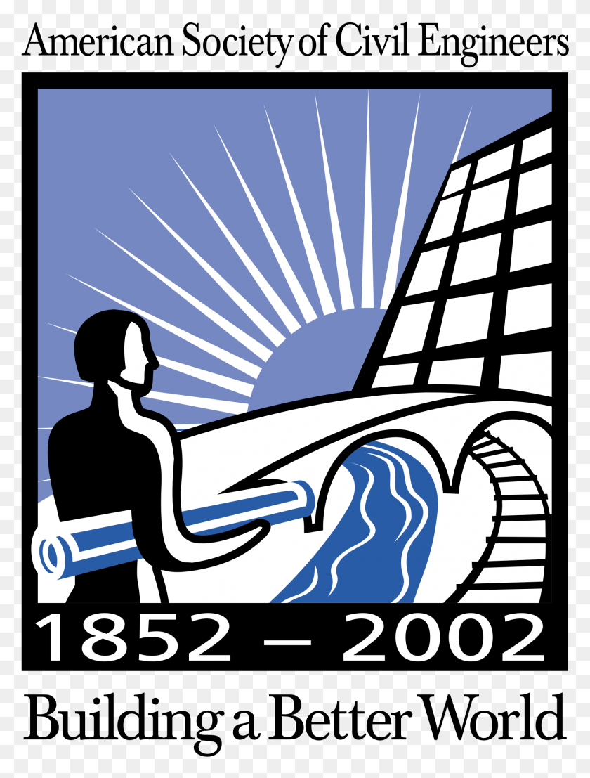 1671x2243 Файл Американского Общества Инженеров-Строителей 1852 2002 Логотип, Плакат, Реклама Hd Png Скачать