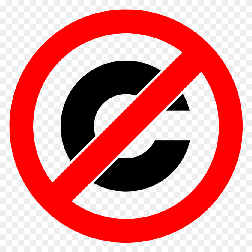 915x915 File Anti Copyright Svg Anti Copyright, Symbol, Road Sign, Sign HD PNG Download