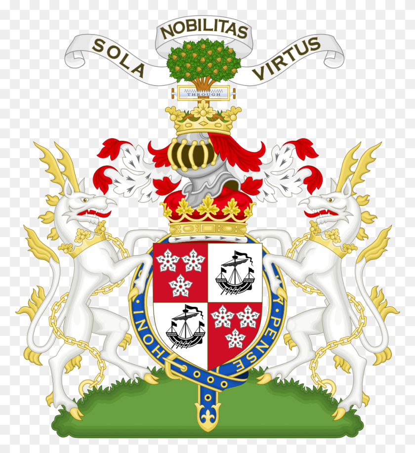 921x1012 File Arms Of Duke Of Hamilton Coat Of Arms, Emblem, Symbol, Horse HD PNG Download