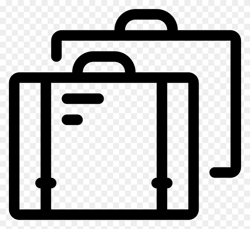 980x892 File Baggage, Briefcase, Bag, Luggage HD PNG Download