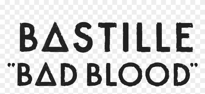 828x345 Descargar Png File Bastille Bad Blood Logotipo Bastille, Número, Símbolo, Texto Hd Png