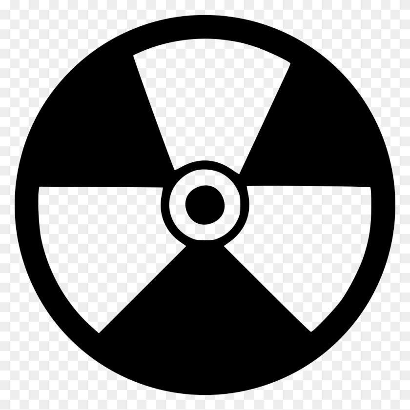 980x982 File Black And White Nuclear Symbol, Disk, Machine, Propeller HD PNG Download