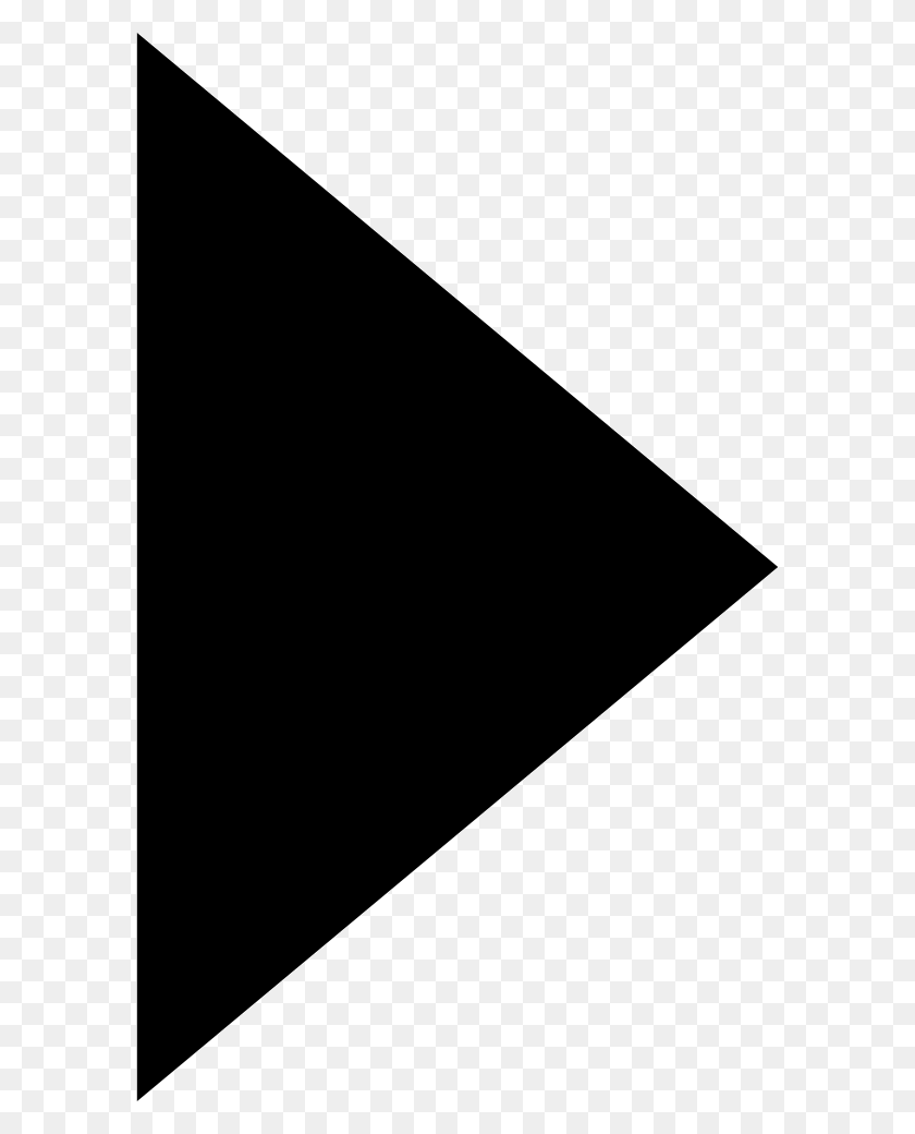 590x980 File Black Triangle Pointing Right HD PNG Download