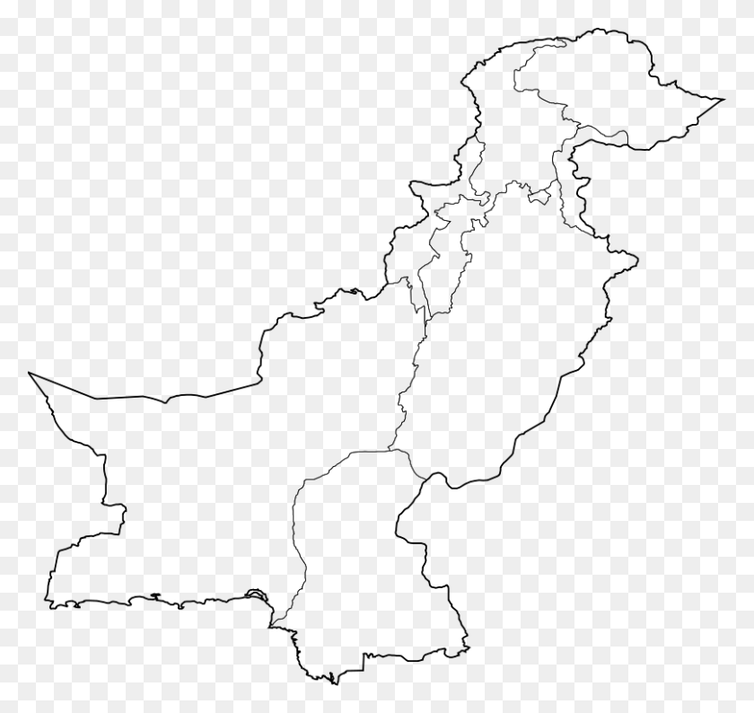 808x761 Файл Пустая Карта Пакистана, Серый, World Of Warcraft Hd Png Скачать