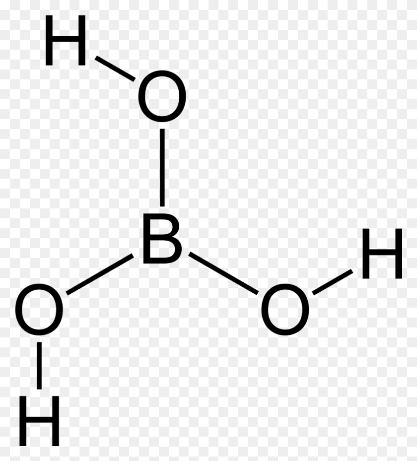 898x1001 File Boric Ac2d Carbonic Acid Structural Formula, Gray, World Of Warcraft HD PNG Download