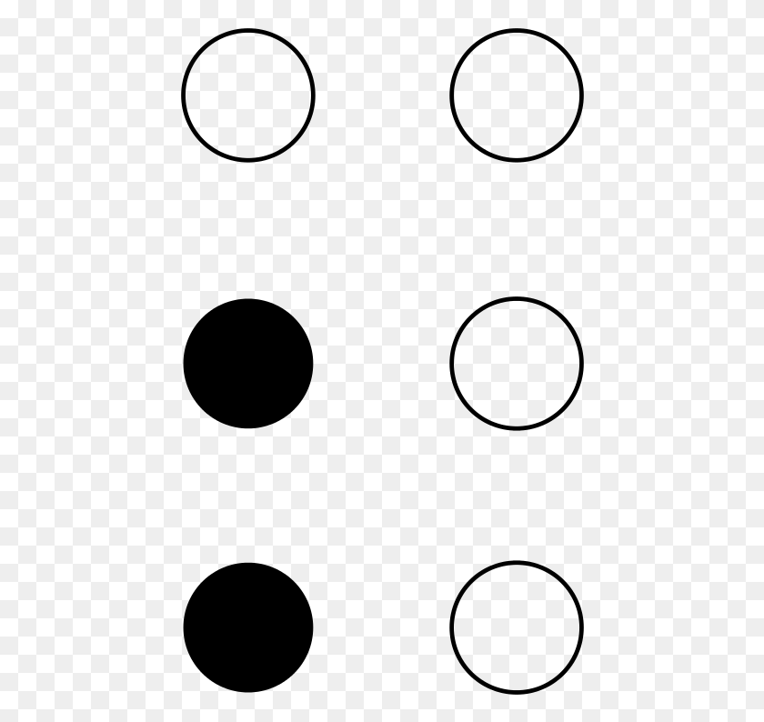 444x734 File Braille Semicolon Svg Semicolon Circle, Gray, World Of Warcraft HD PNG Download