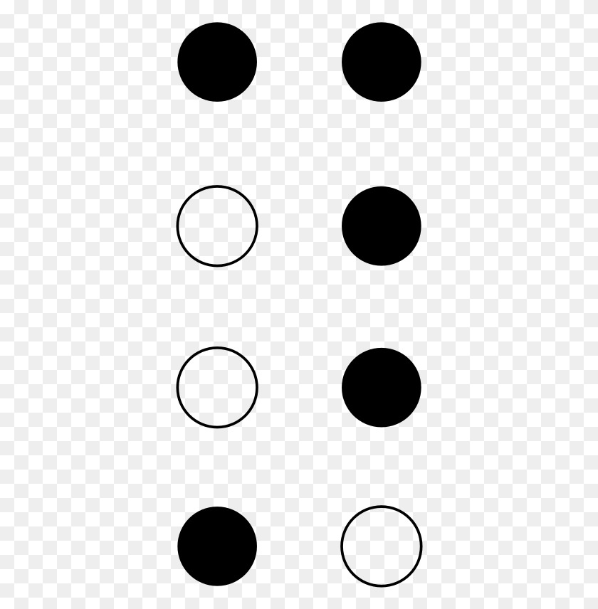 348x796 File Braille8 Dots 14567 Svg Circle, Gray, World Of Warcraft HD PNG Download
