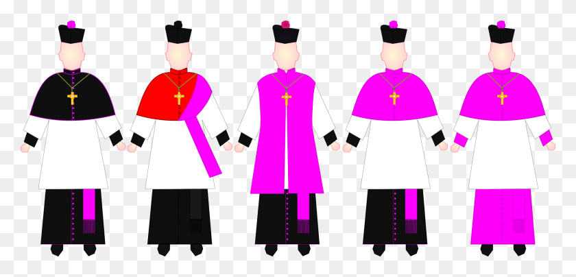 1908x843 File Canons Choir Dresses Svg Kanonik Rm, Person, Human, People HD PNG Download