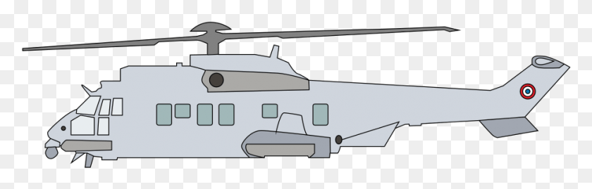 929x249 File Caracal Illustration Svg Helicopter Rotor, Transportation, Vehicle, Airplane HD PNG Download