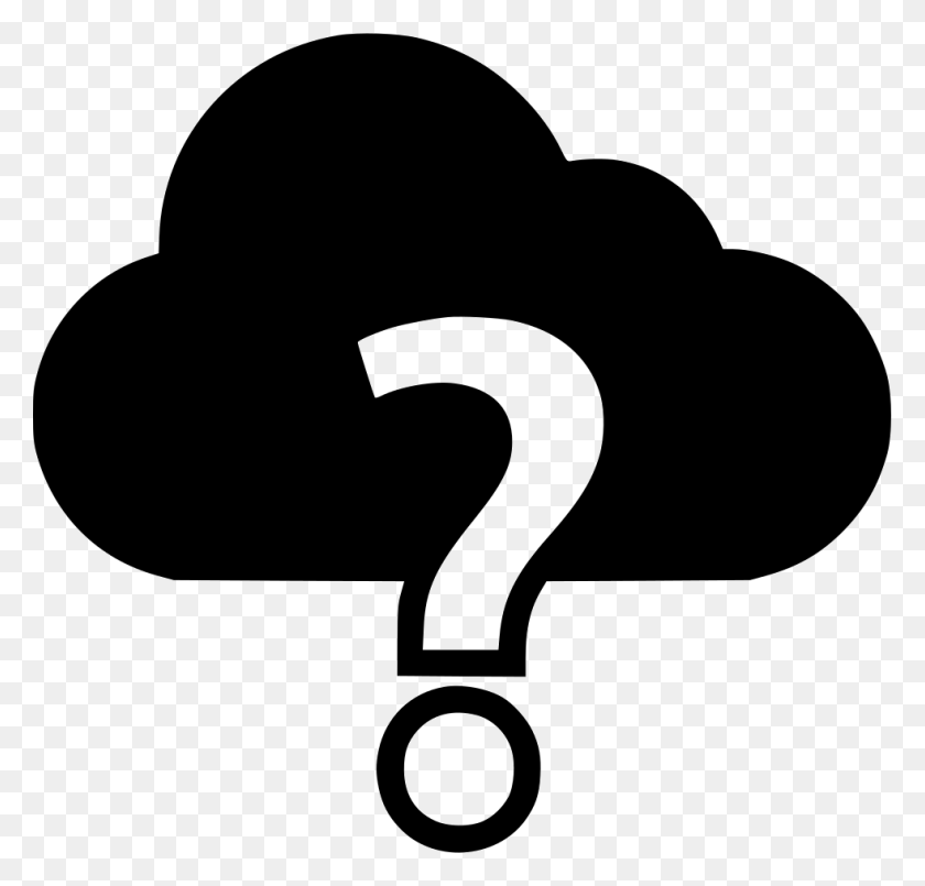 981x938 File Cloud With Question Mark, Stencil, Sport HD PNG Download