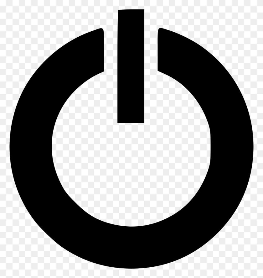 924x980 File Computer Power Button Logo, Symbol, Number, Text HD PNG Download