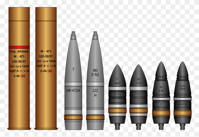 1280x858 File D25t Shells Svg 122 Mm Tank Shell, Weapon, Weaponry, Ammunition HD PNG Download