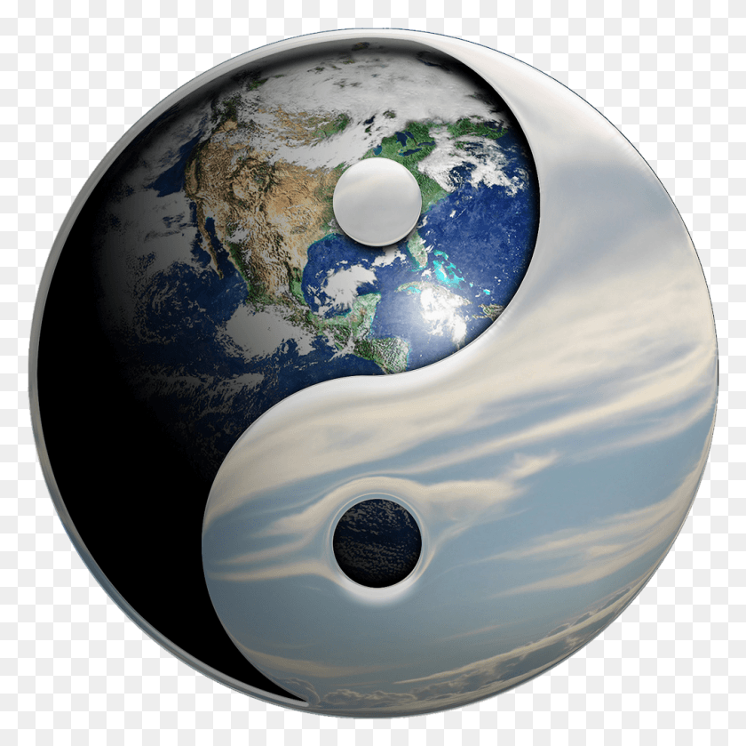 1006x1005 File Earth Dao Yin Yang Yin And Yang World, Outer Space, Astronomy, Space HD PNG Download