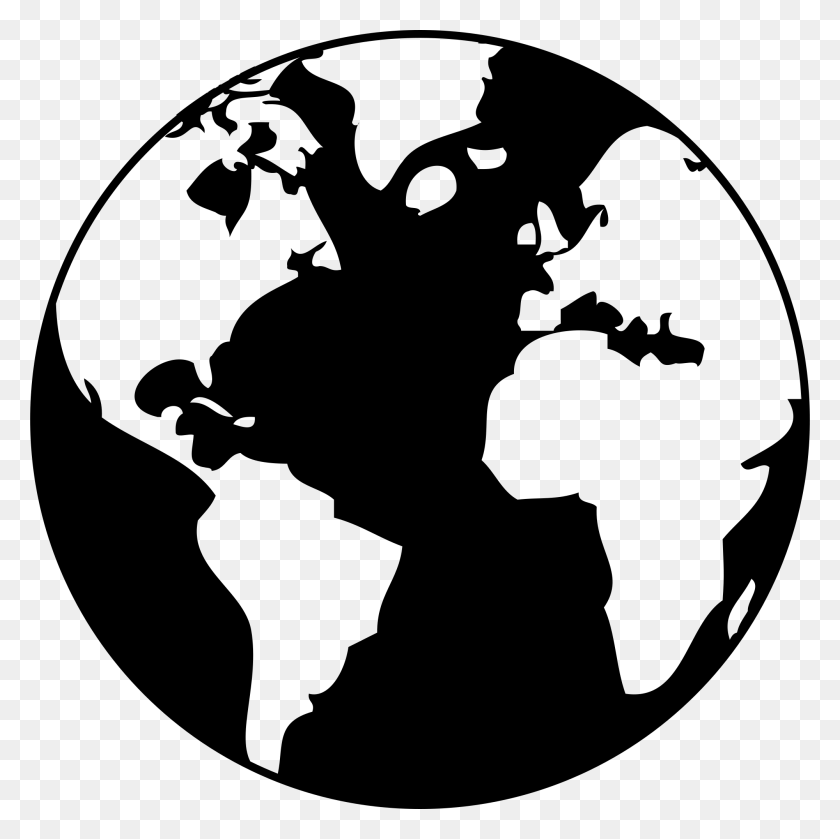 2000x2000 File Earth The Noun Earth Drawing Black And White, Gray, World Of Warcraft HD PNG Download