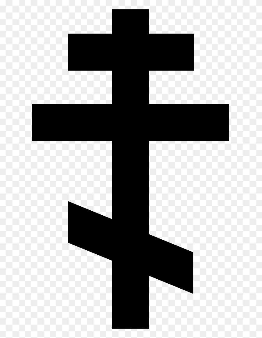 633x1023 File Eastorthodoxcross Svg Cross Russian Orthodox, Gray, World Of Warcraft HD PNG Download