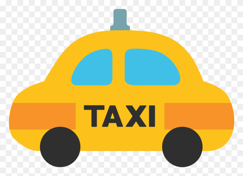 1009x711 File Emoji U1f695 Svg Taxi Emoji, Car, Vehicle, Transportation HD PNG Download
