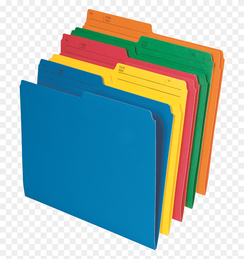 708x831 File Folder 12 Cut Ltr Assort 25pk Coloured File Folders, File Binder, File Folder HD PNG Download