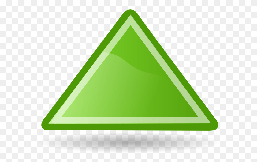 604x469 File Green Up Icon, Triangle HD PNG Download