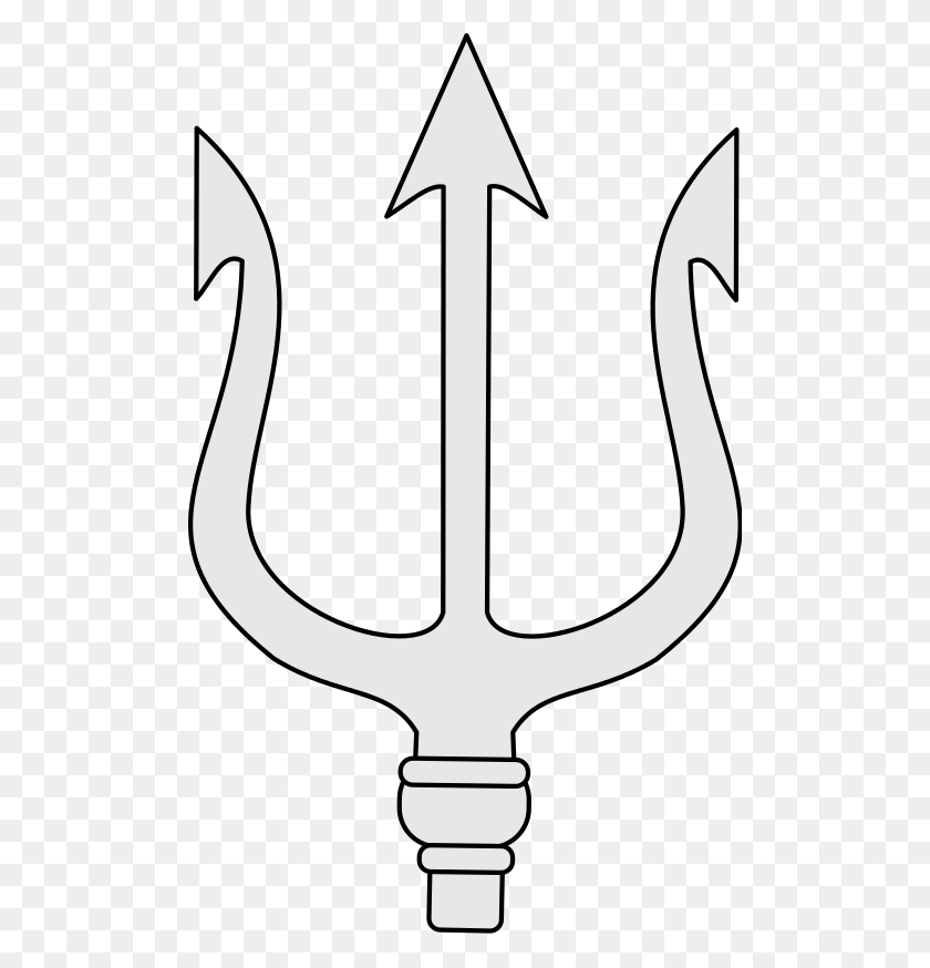 500x814 File Heraldic Wikimedia Commons Trident Clipart Black And White, Symbol, Emblem, Weapon HD PNG Download