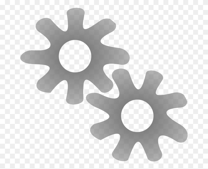 677x622 File Icon Gears Svg Cross, Machine, Gear HD PNG Download