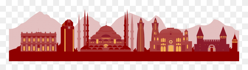 2163x499 File Istanbul Skyline Svg Istanbul, Architecture, Building, Dome HD PNG Download