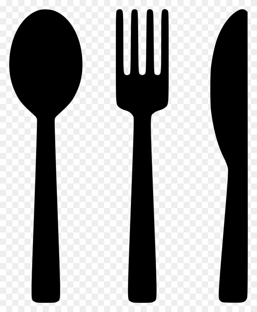 796x980 File Knife And Fork Svg, Cutlery, Spoon, Road HD PNG Download