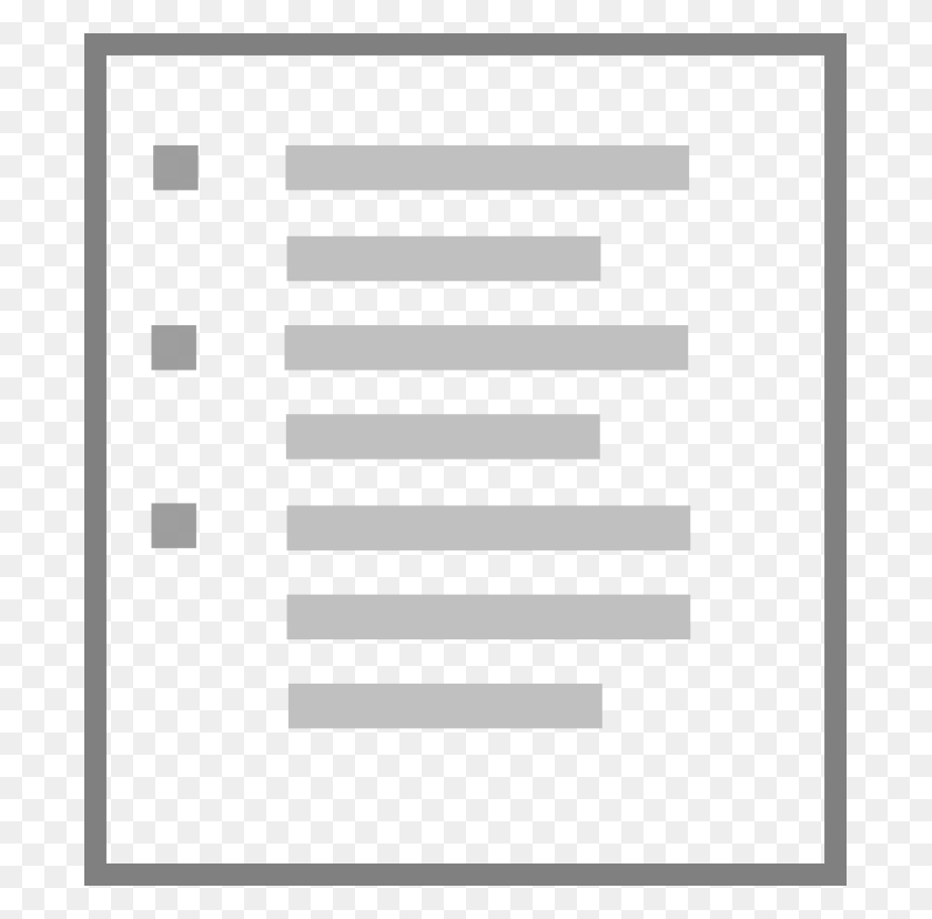 687x768 File List Icon Svg List Icon White, Text, Road, Electronics HD PNG Download