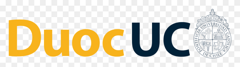 1246x281 File Logo Duocuc Svg Logo Duoc Uc, Symbol, Trademark, Text HD PNG Download