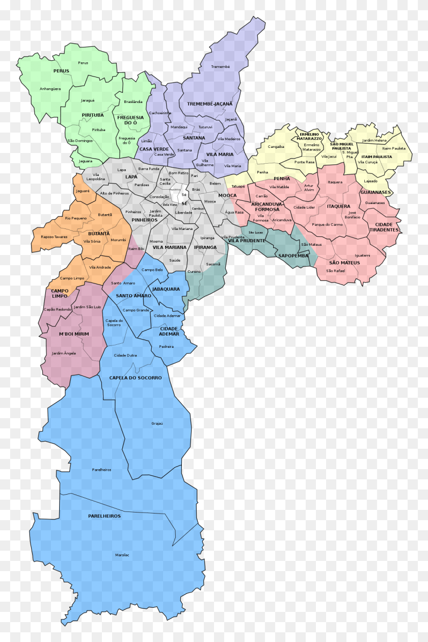 File Mapa Sp Svg Sao Paulo District Map Diagram Plot Atlas Hd Png