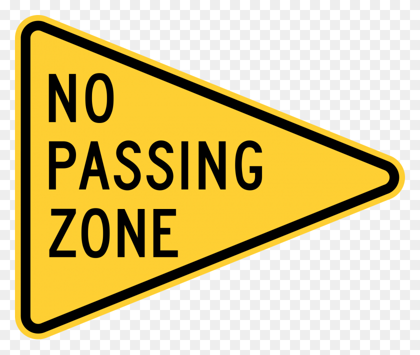 2000x1667 File Mutcd W14 3 Svg No Passing Zone Road Sign No Passing Zone Road Sign, Symbol, Text, Outdoors HD PNG Download
