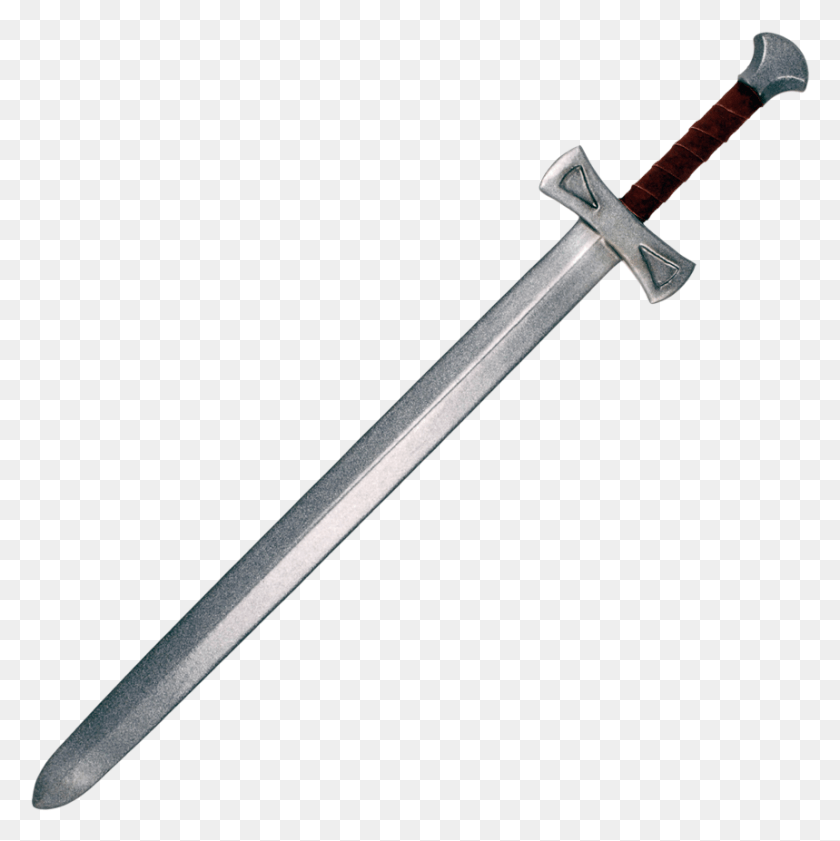 859x861 File Name Knight Sword Transparent, Weapon, Weaponry, Blade HD PNG Download