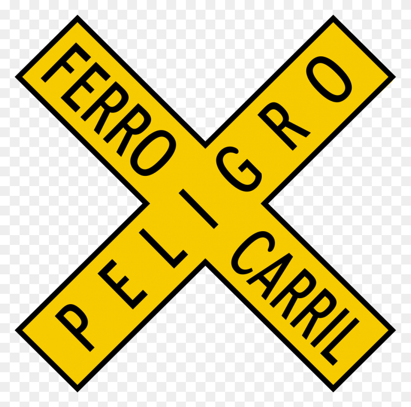 1035x1024 File Peligro Ferrocarril Svg Peligro Ferrocarril, Text, Word, Symbol Hd Png Download