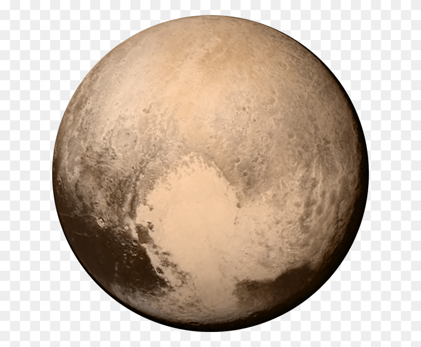 632x632 File Pluto Transparent Heart Pluto, Moon, Outer Space, Night HD PNG Download