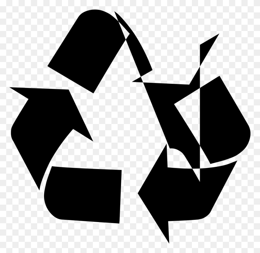 981x951 File Recycling Symbol, Symbol, Axe, Tool HD PNG Download