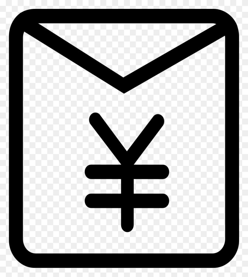 874x981 File Red Envelope, Symbol, Logo, Trademark HD PNG Download