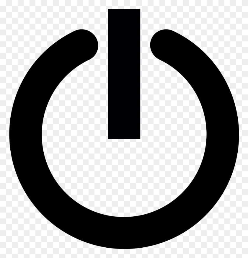 933x974 File Reset Button Svg Computer Power Button Logo, Gray, World Of Warcraft HD PNG Download