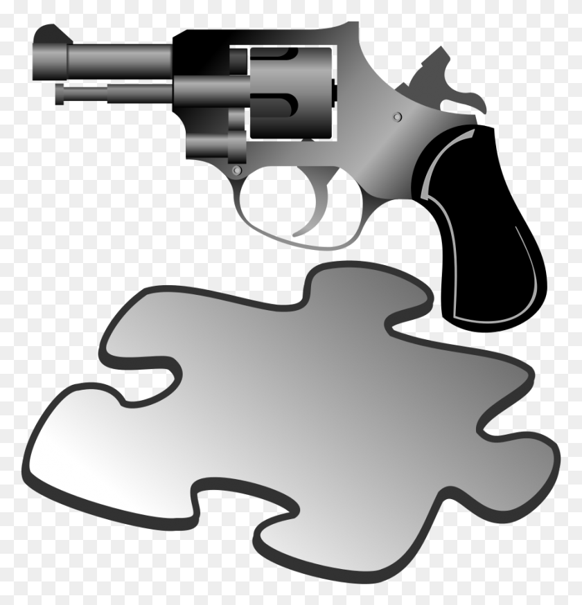 888x927 File Revolver Template Svg Geology Transparent, Gun, Weapon, Weaponry HD PNG Download