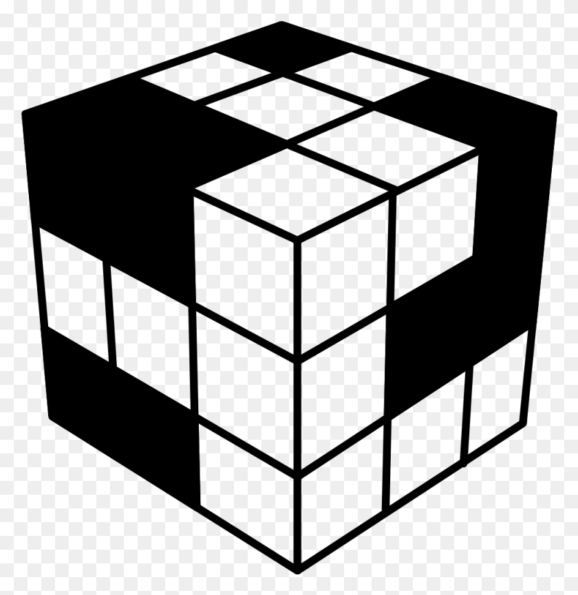 976x1009 File Rubix Cube Mark Svg Rubik39s Cube White Cross, Gray, World Of Warcraft HD PNG Download