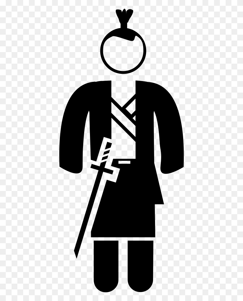 432x980 File Samurai Icon, Sleeve, Clothing, Apparel HD PNG Download
