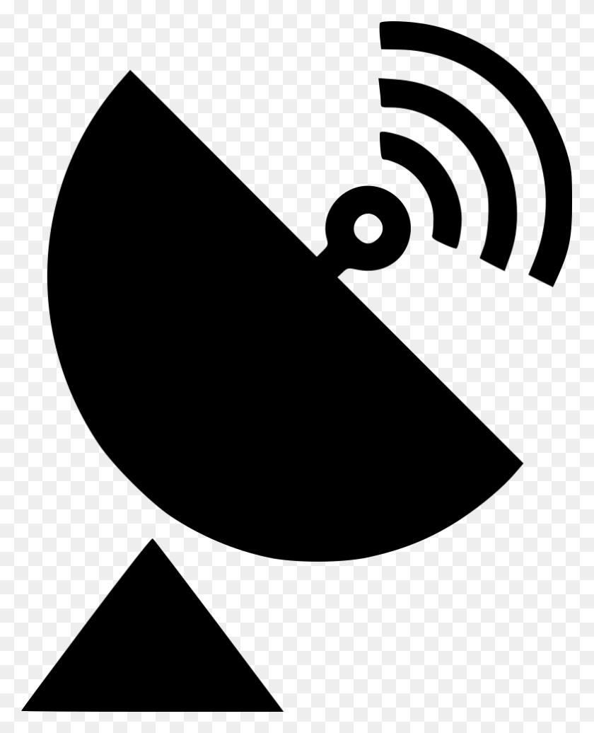 783x980 File Satellite Dish Vector, Stencil, Graphics HD PNG Download